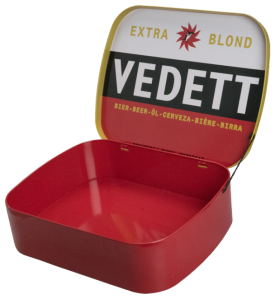 Vedett: custom made blik